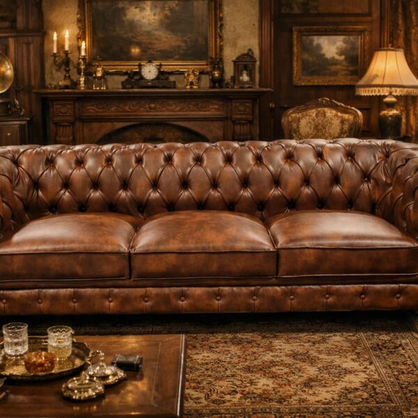 LUXURIOUS CHESTERFIELD STYLE SOFAS