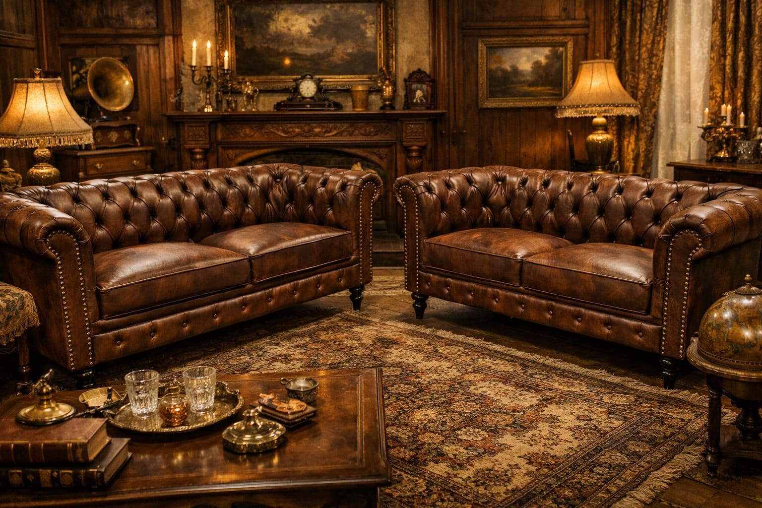 LUXURIOUS CHESTERFIELD STYLE SOFAS - Image 3