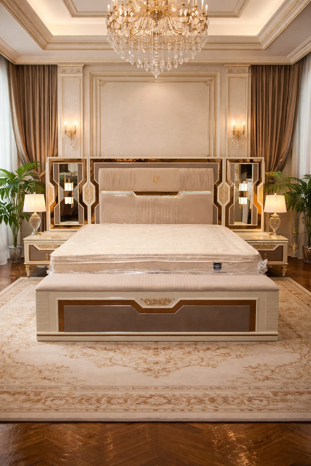 KING SIZE BED SET — COMPLETE SET